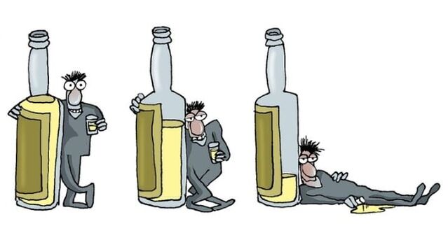 Στάδια ανδρικού αλκοολισμού